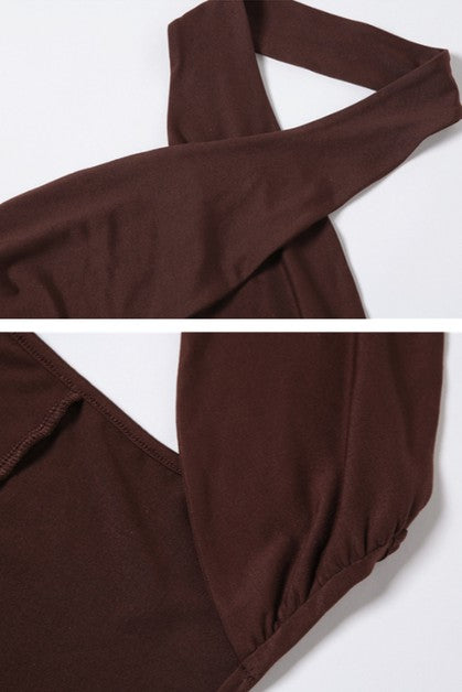 sexy open back halter  jumpsuit