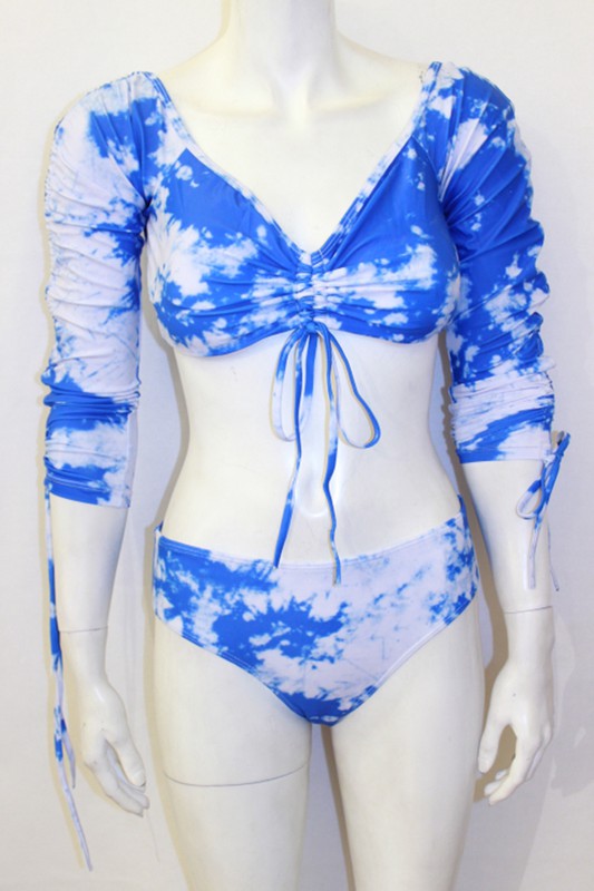 Three-piece Tie-dye Bikini