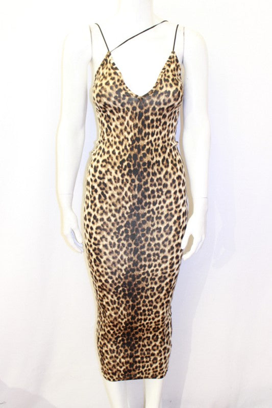 sling V neck sexy  hip dress