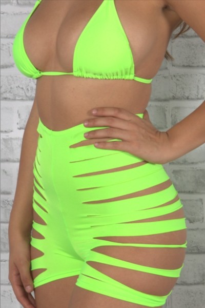 Slit Shorts Bikini