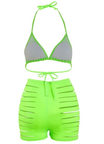 Slit Shorts Bikini