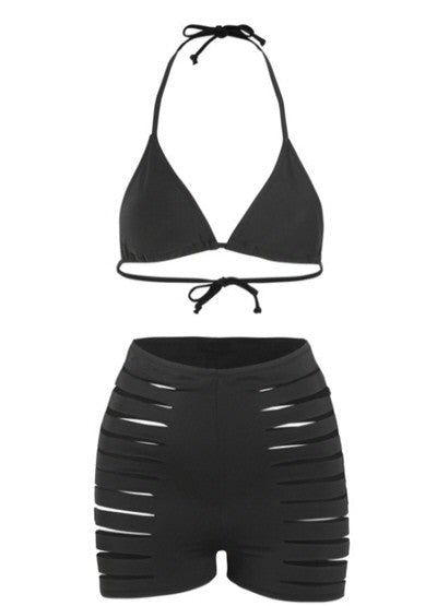 Slit Shorts Bikini