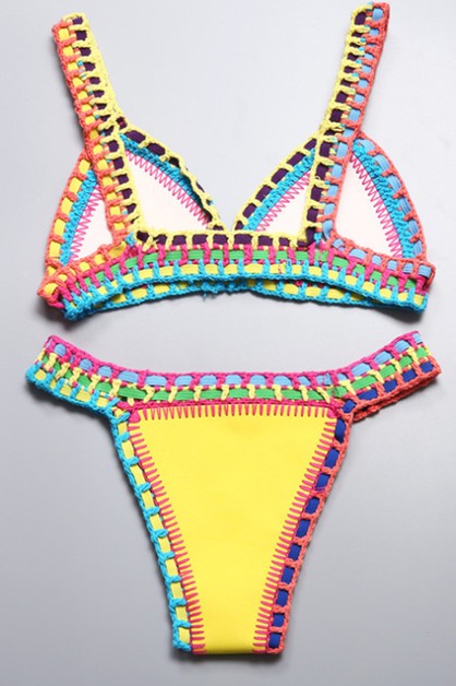 neoprene bikini sexy split swimsuit