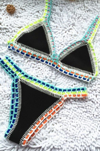 neoprene bikini sexy split swimsuit