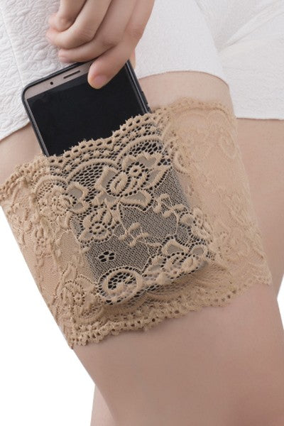 anti slip thigh mobile phone band