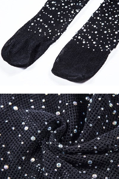 Fishnet diamond stockings pantyhose