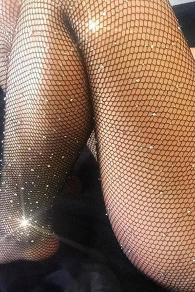 Fishnet diamond stockings pantyhose