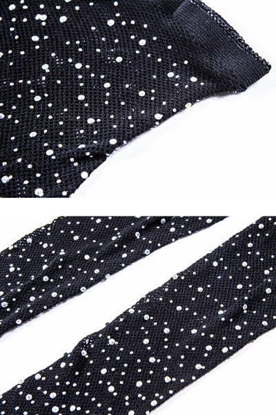 Fishnet diamond stockings pantyhose