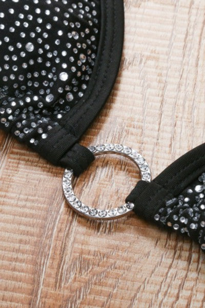 Rhinestones  studded  sexy bikini