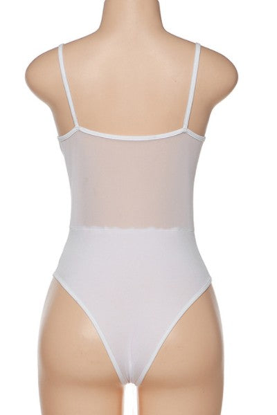 sexy sling perspective net bodysuit