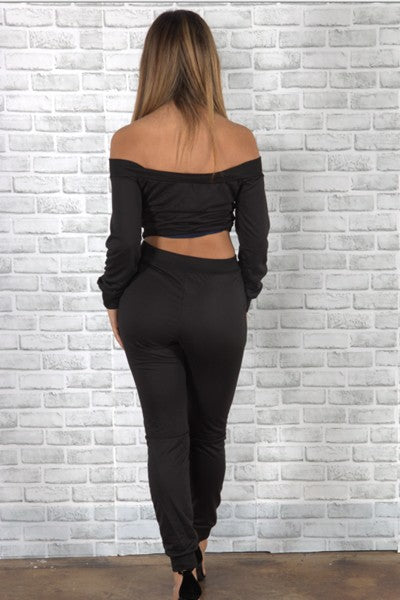 pull frame with eyelet off shoulder set