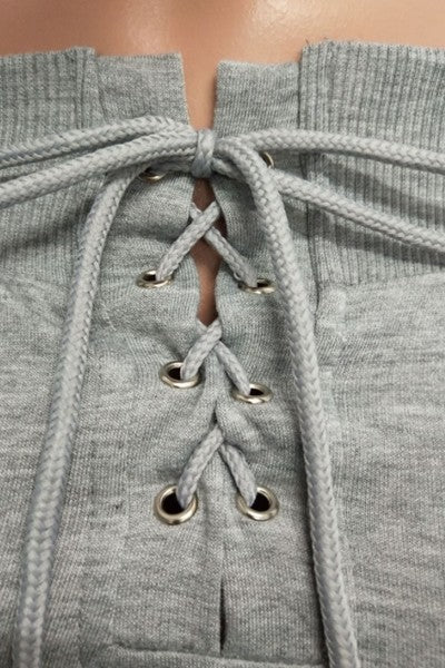 pull frame with eyelet off shoulder set