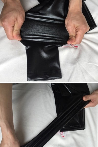 high waist  PU leggings