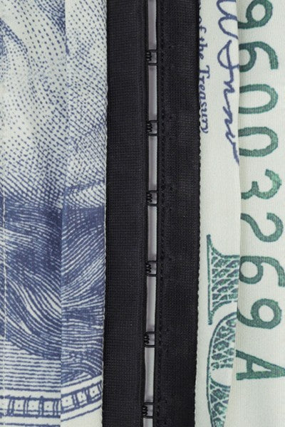 chest wrapped tight fitting corset lace up top