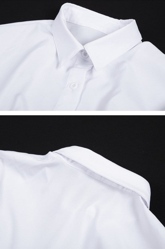 single breasted  slim dress