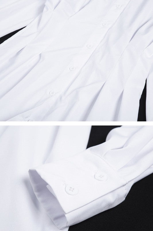 single breasted  slim dress