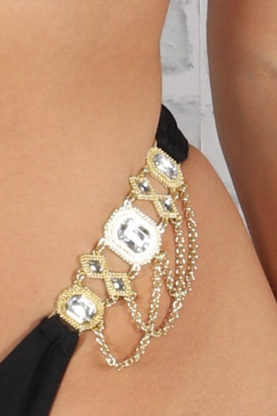 Jeweled two piece swimsuit