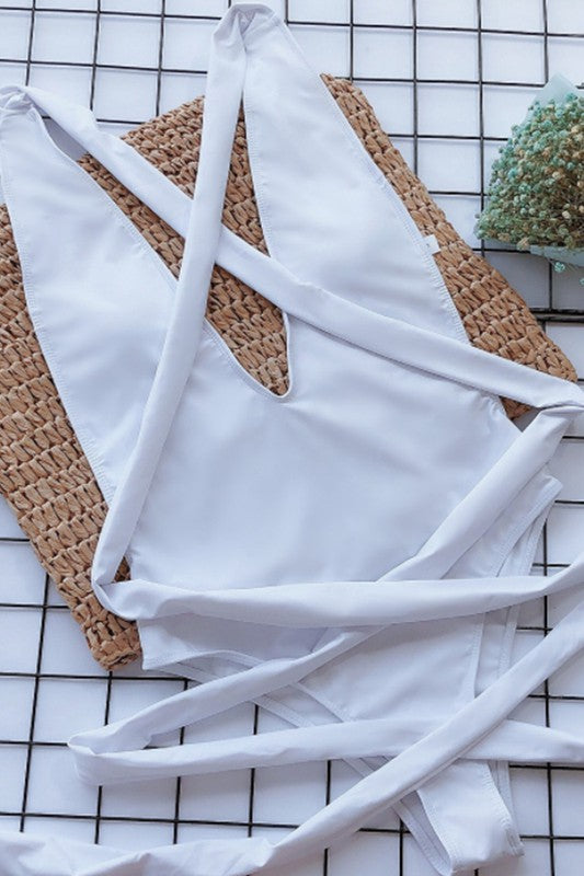 Sexy two piece tie dye swimsuit