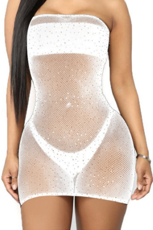 Hot Rhinestone Sexy cover up