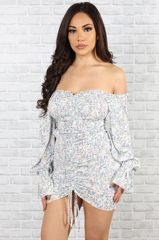 Floral Banding Dress