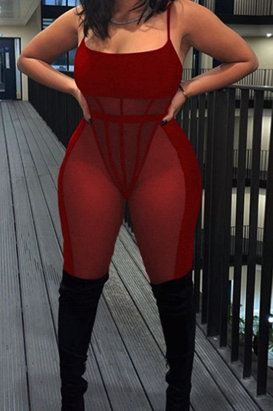 sleeveless waistless  two piece set