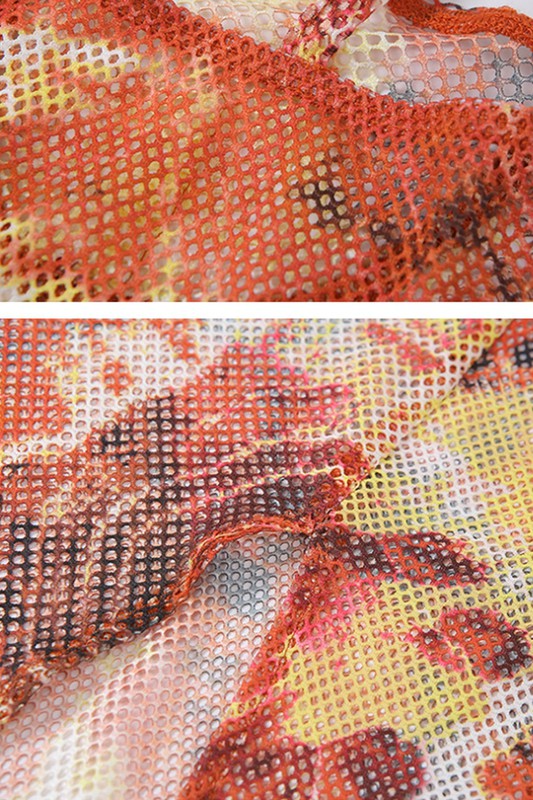 sexy bag hip slim printed dress