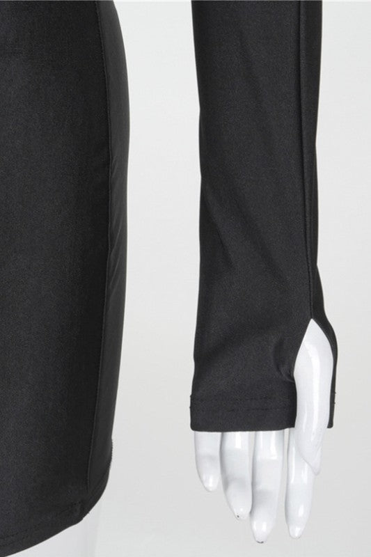 halter hanging neck slim dress