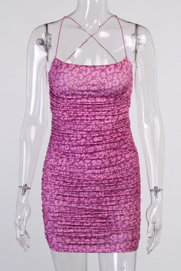 Elegant Waist Short Dress