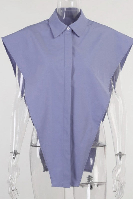 Loose Show-Shoulder Vest