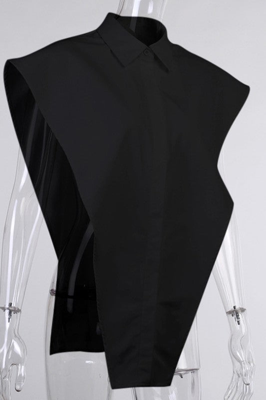 Loose Show-Shoulder Vest