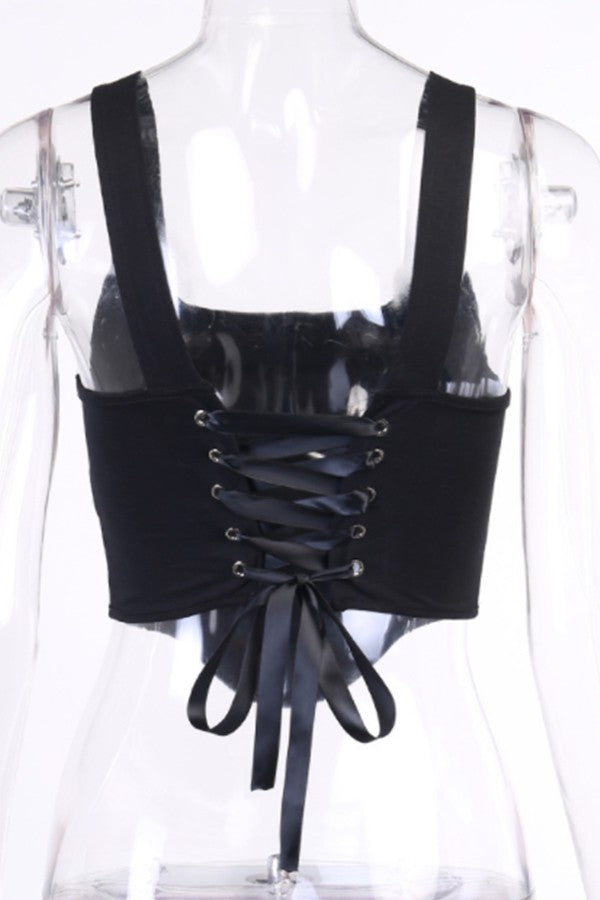 Printed Shoulder Top