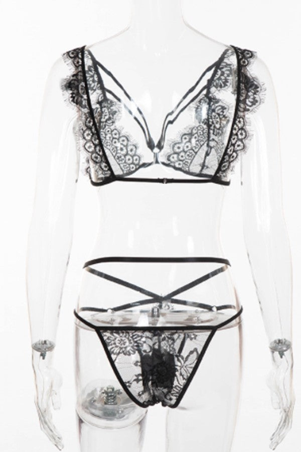 Sexy Lace Bikini Lingerie Set