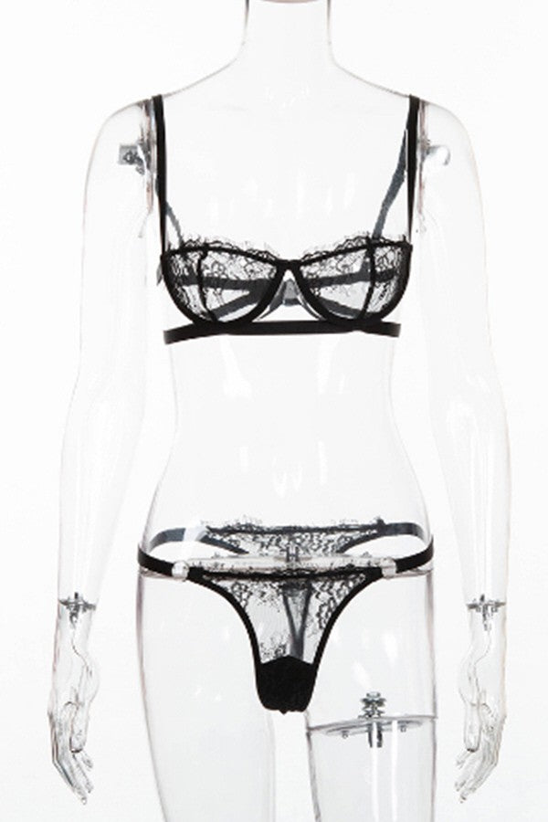 lace sexy bra wrapped set
