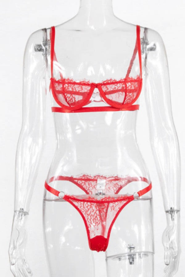 lace sexy bra wrapped set