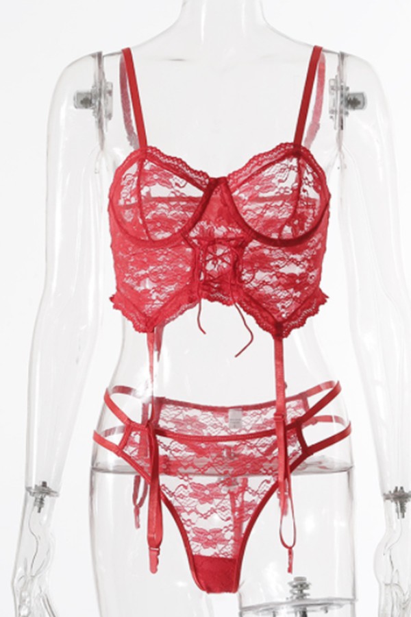 Sexy See-through Lace Lingerie Set