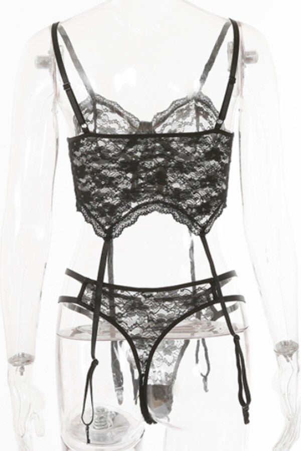 Sexy See-through Lace Lingerie Set