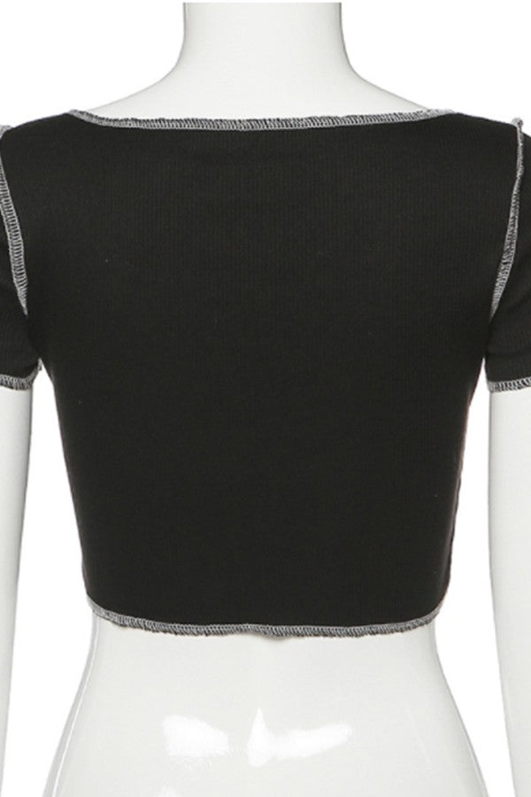 sexy straps slim top