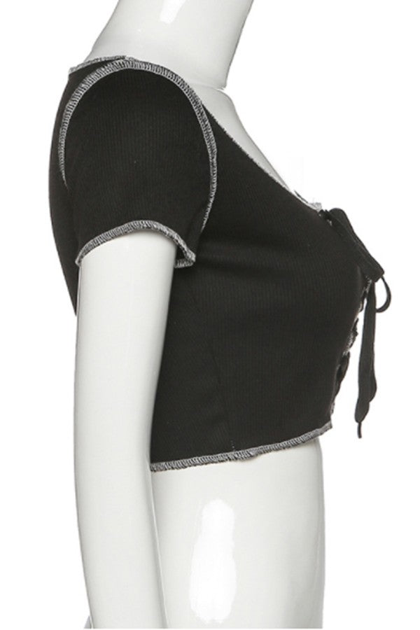 sexy straps slim top