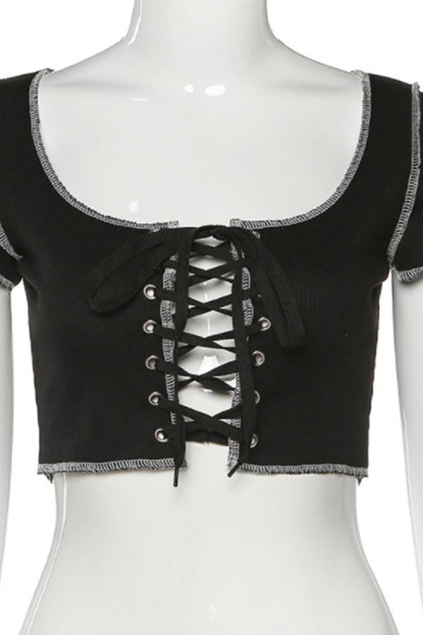 sexy straps slim top