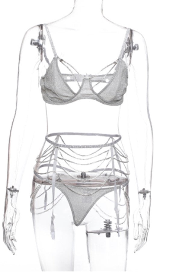 underwear hot drill three piece set