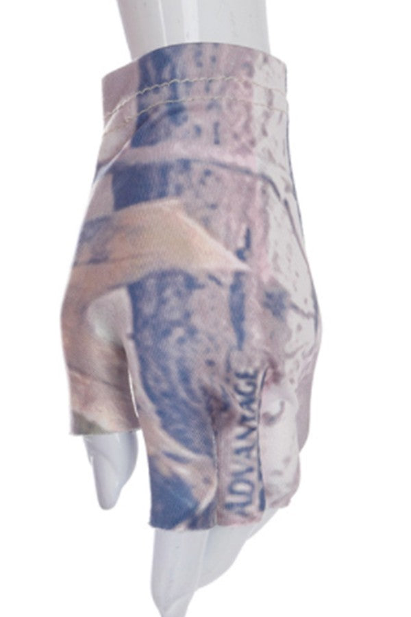 Leaf-Print One-Shoulder Set