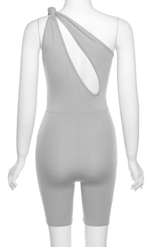 tight fitting sleeveless casual romper