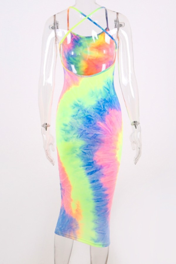 Tie-dye Sling Dress