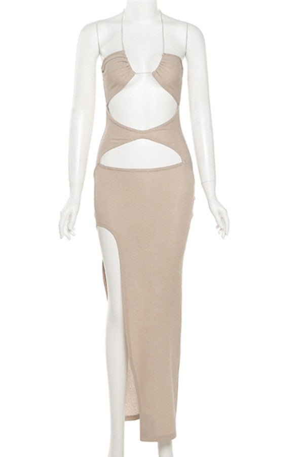 hanging neck sexy dress