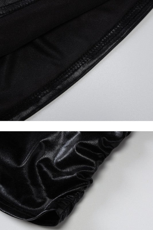 one shoulder sleeveless fold slimming dress