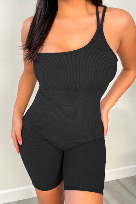 Sleeveless Tight-Fitting Romper