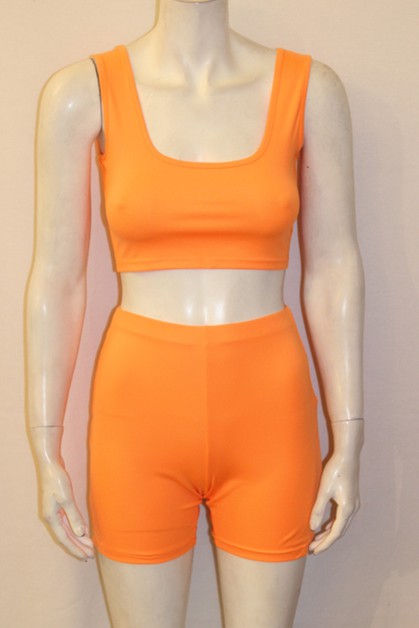 women s sleeveless vest shorts set