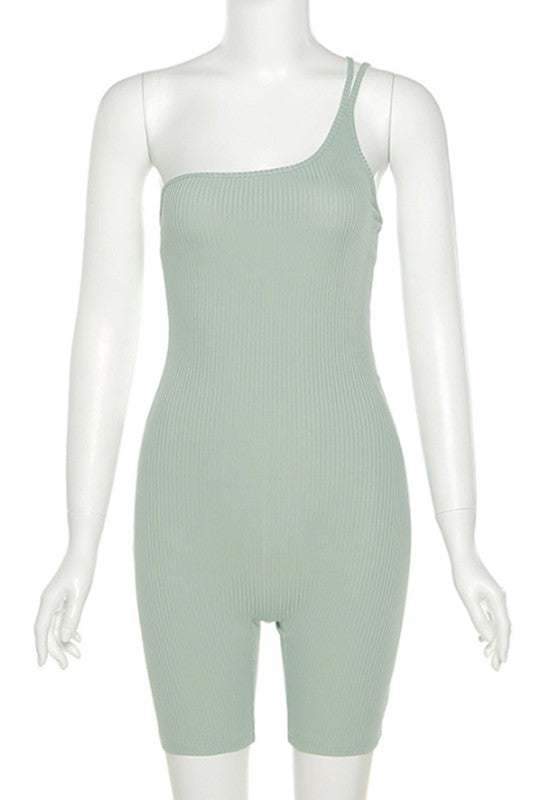 Sleeveless Tight-Fitting Romper