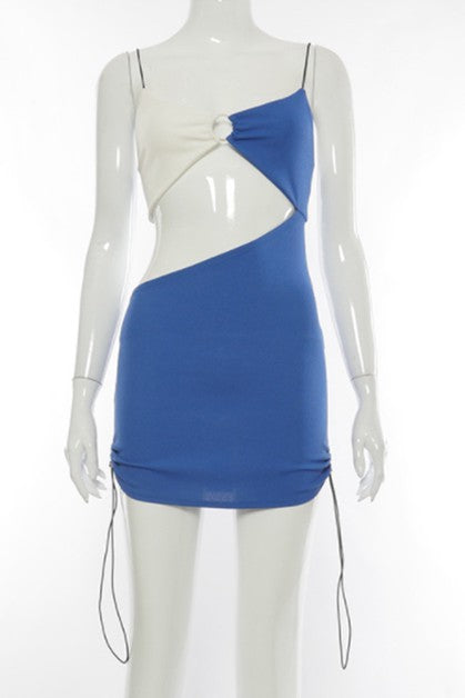 color matching sling dress