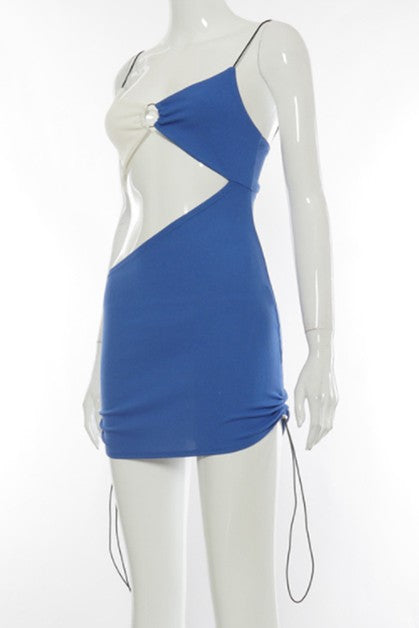 color matching sling dress